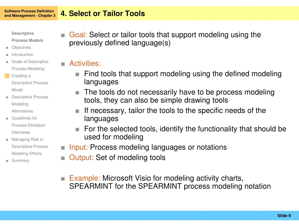 software process definition and management 7