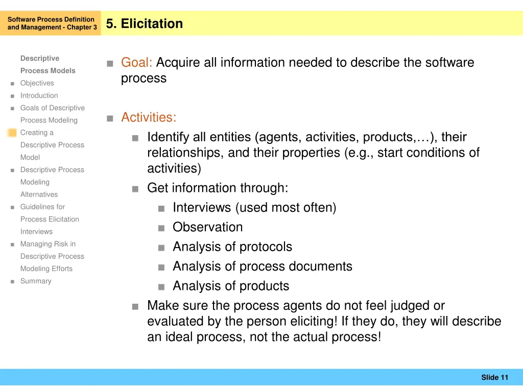 software process definition and management 9