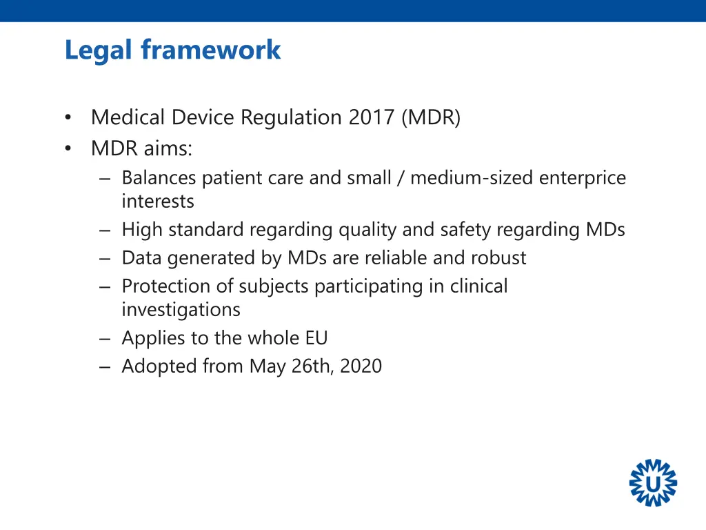 legal framework