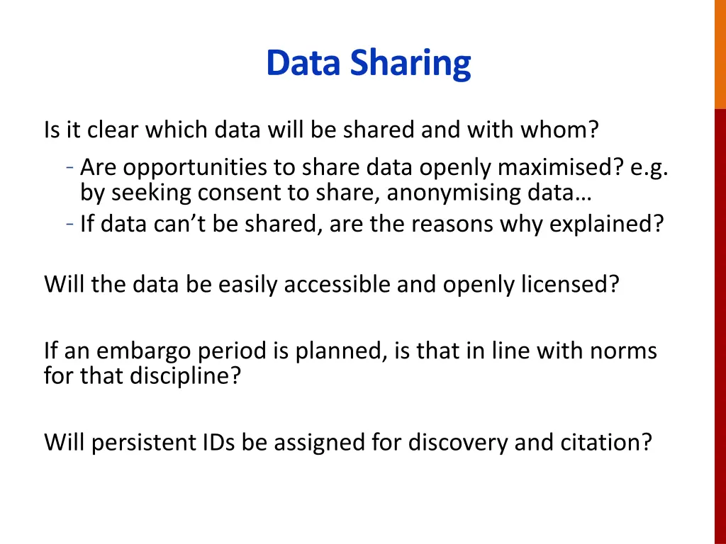 data sharing