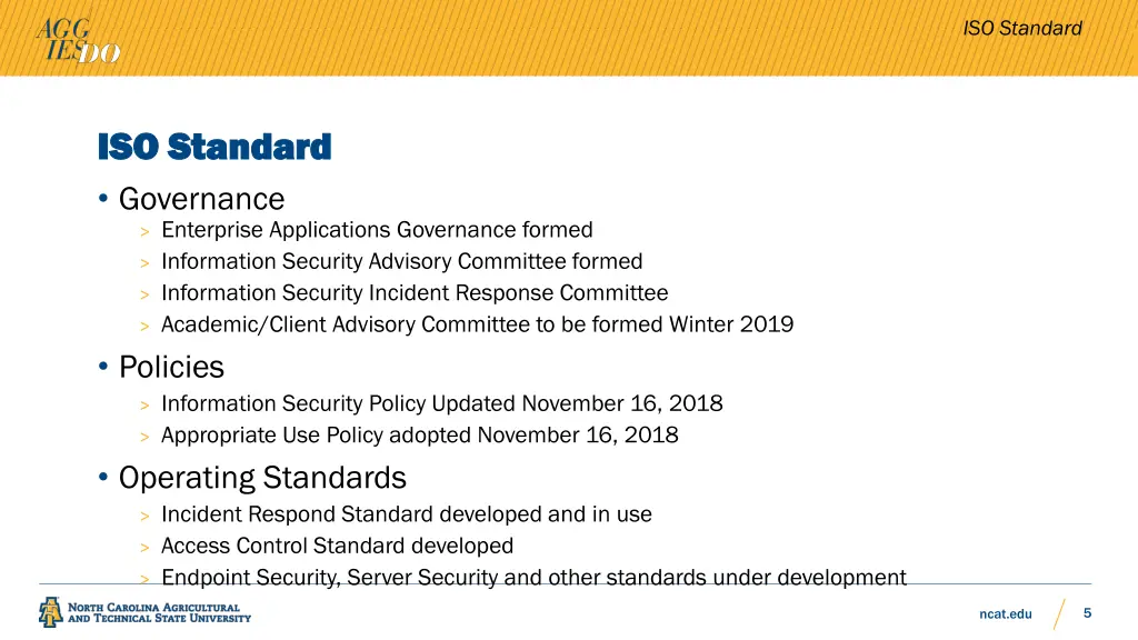 iso standard