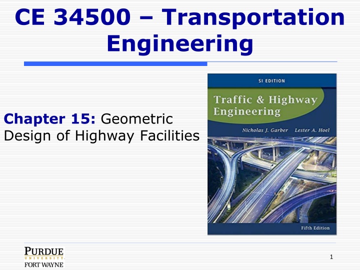 ce 34500 transportation engineering