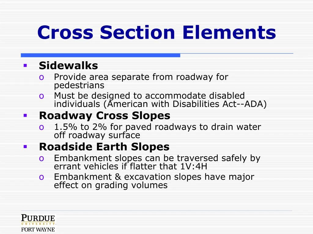 cross section elements 3
