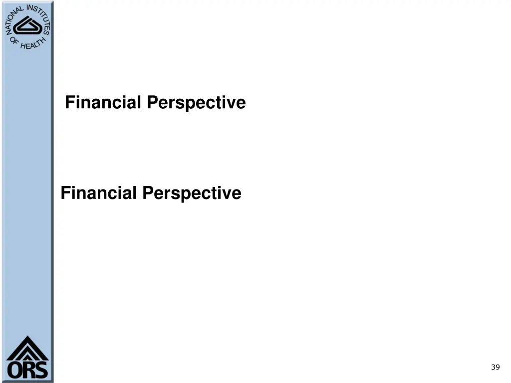 financial perspective