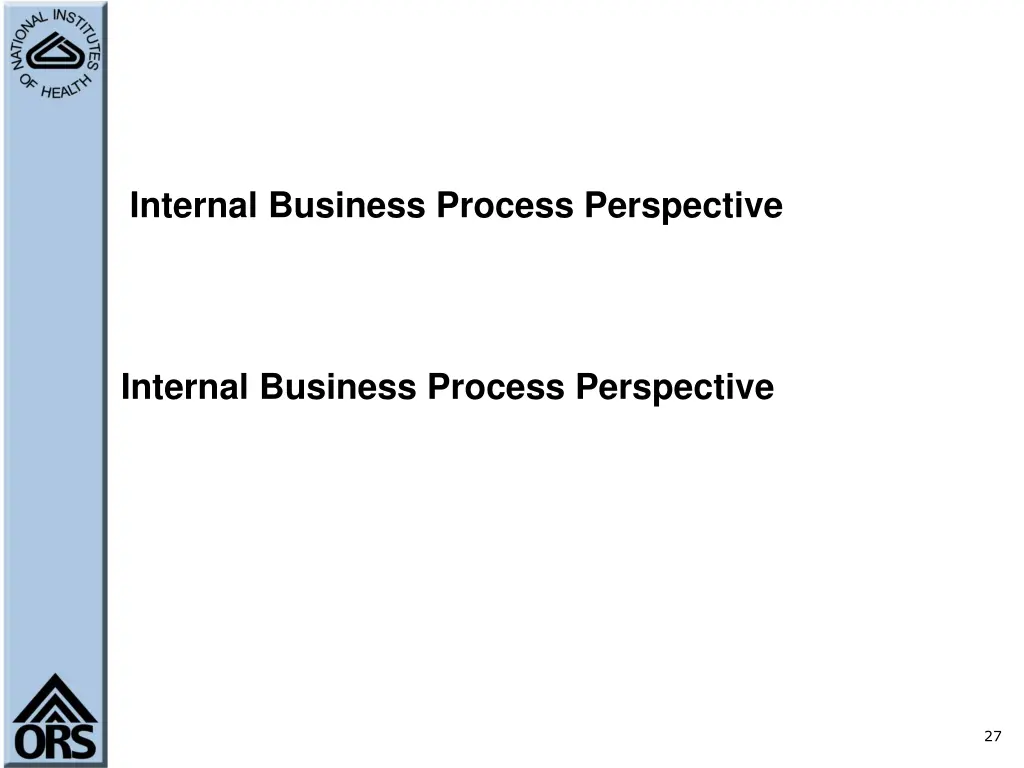 internal business process perspective