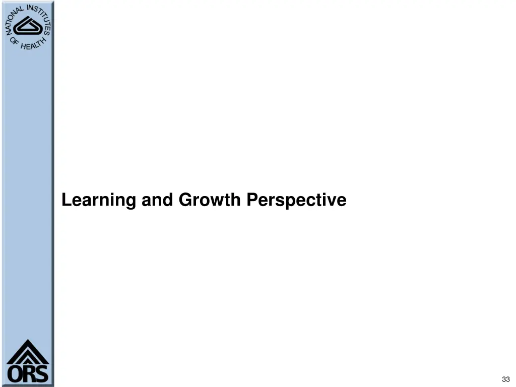 learning and growth perspective