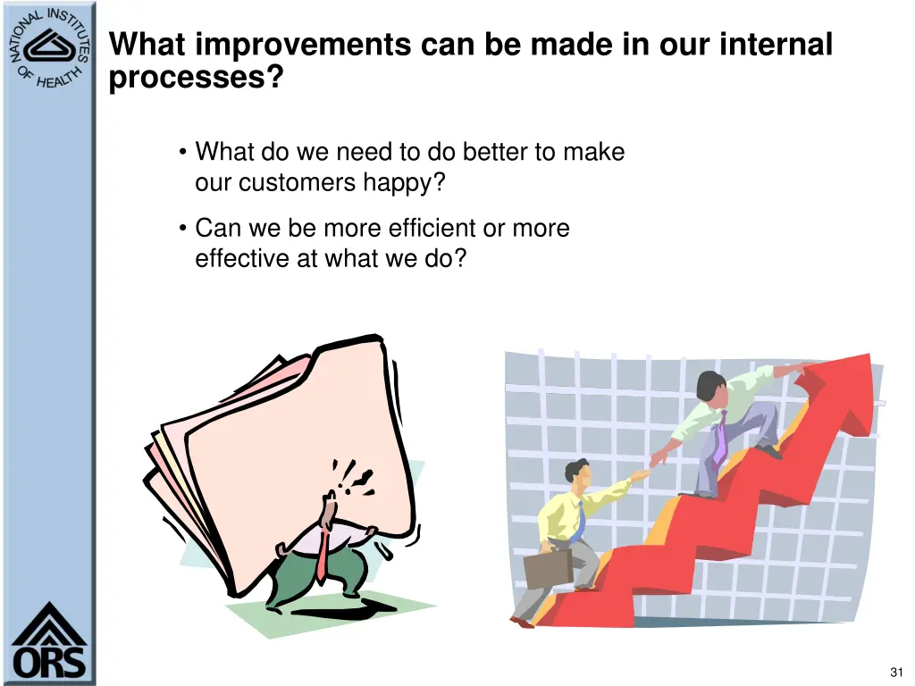 what improvements can be made in our internal