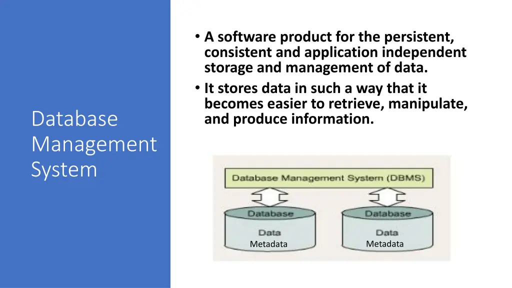 a software product for the persistent consistent