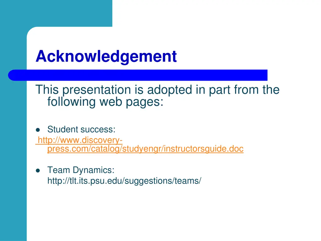 acknowledgement
