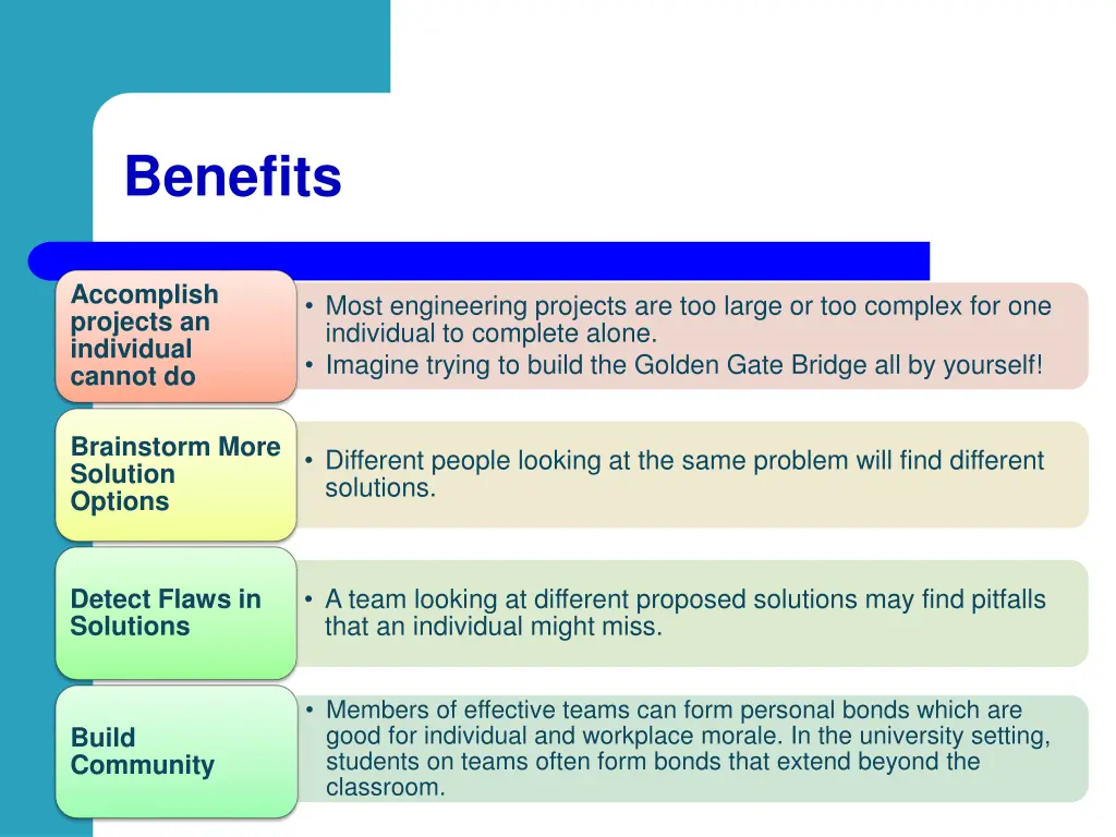 benefits