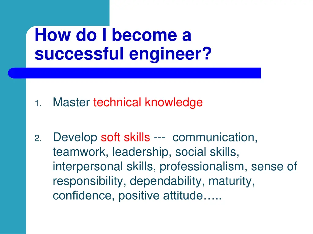 how do i become a successful engineer