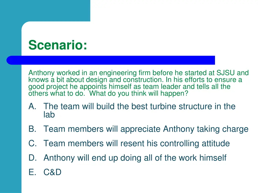 scenario