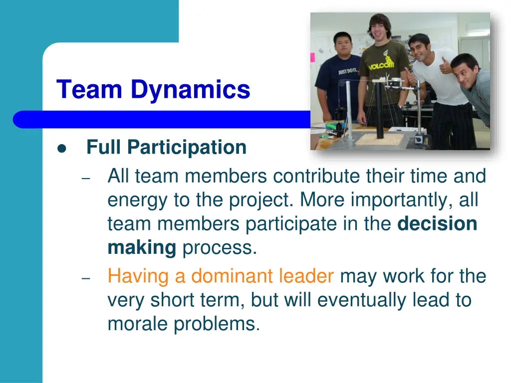 team dynamics