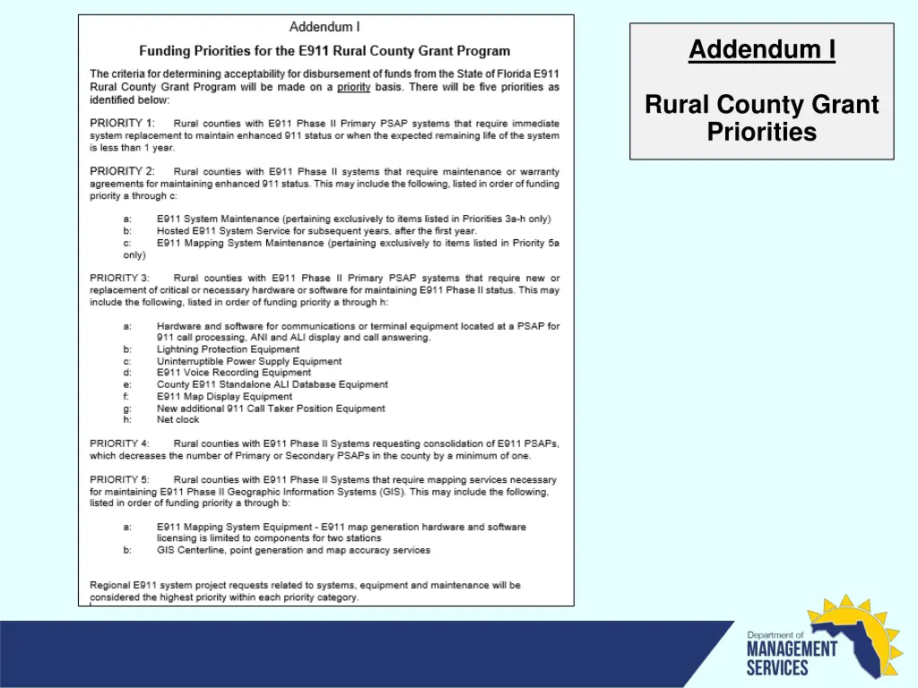 addendum i