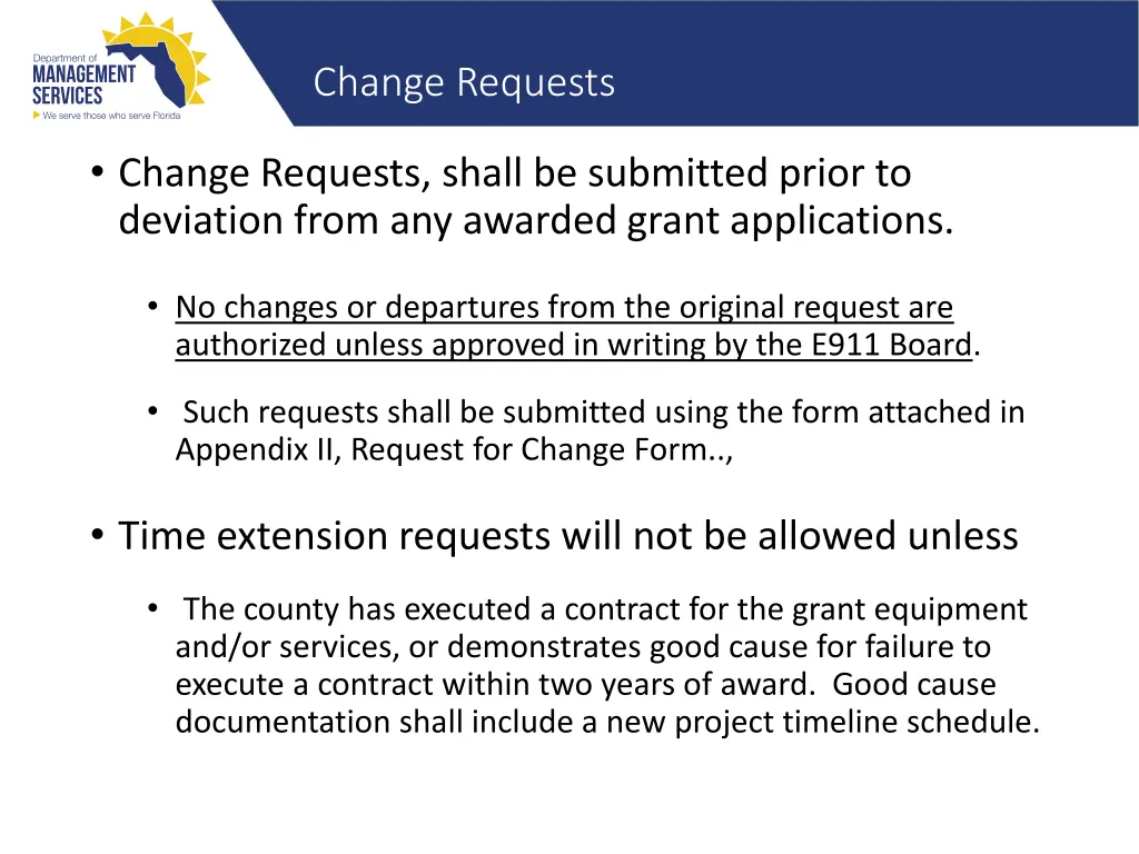 change requests