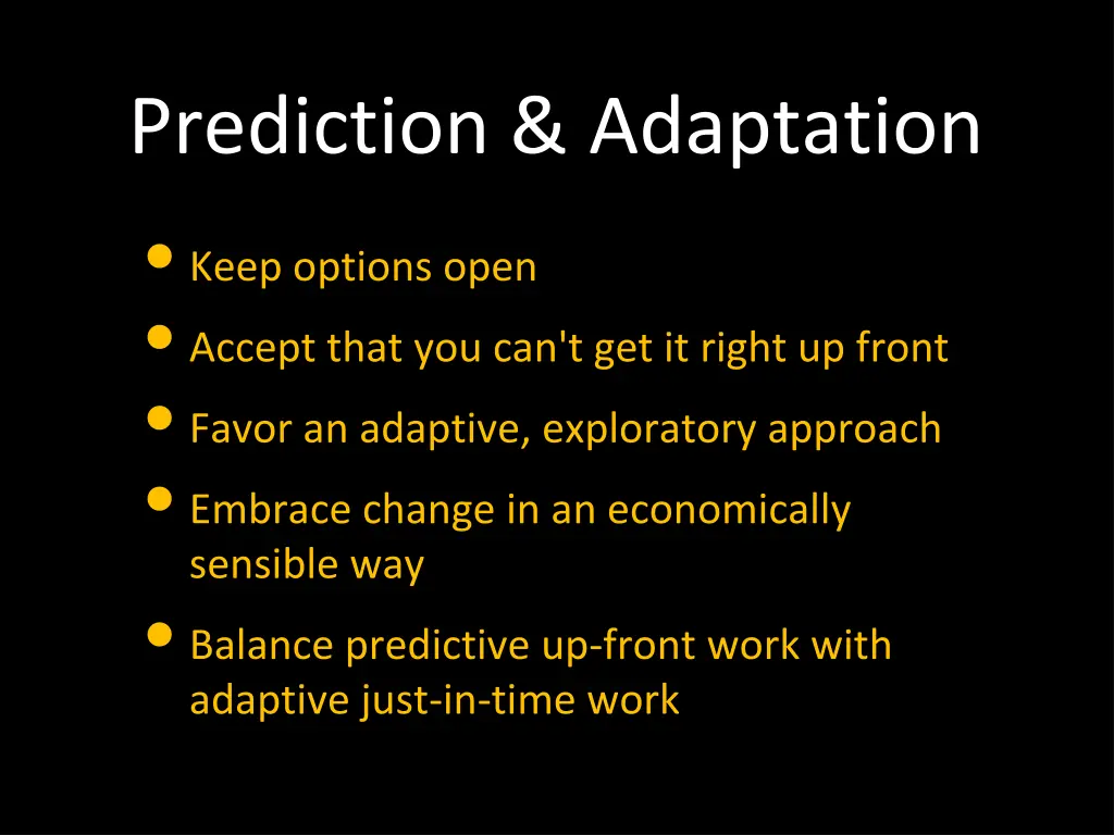 prediction adaptation