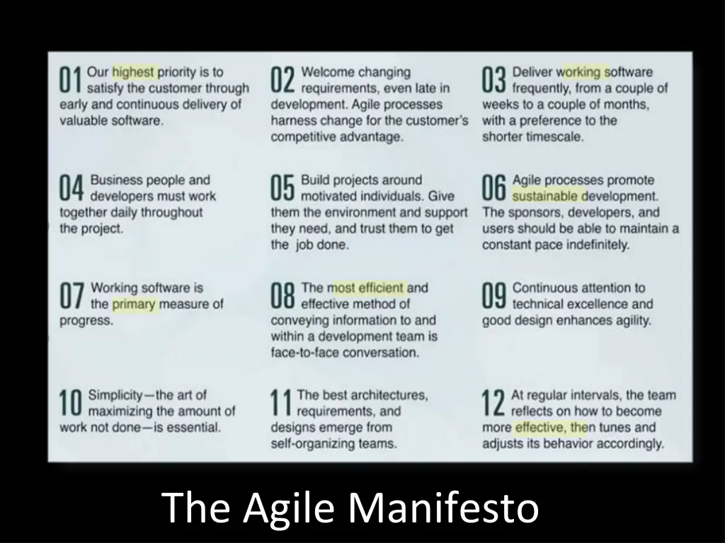 the agile manifesto