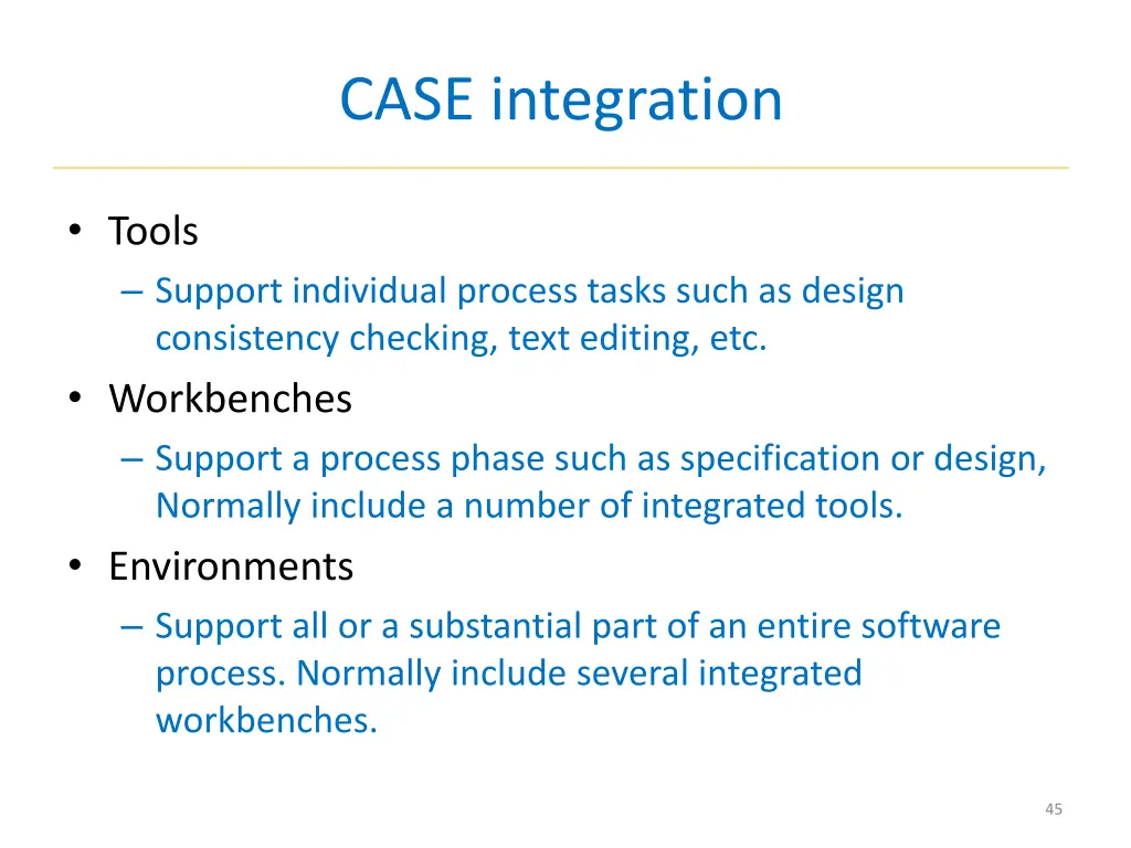 case integration
