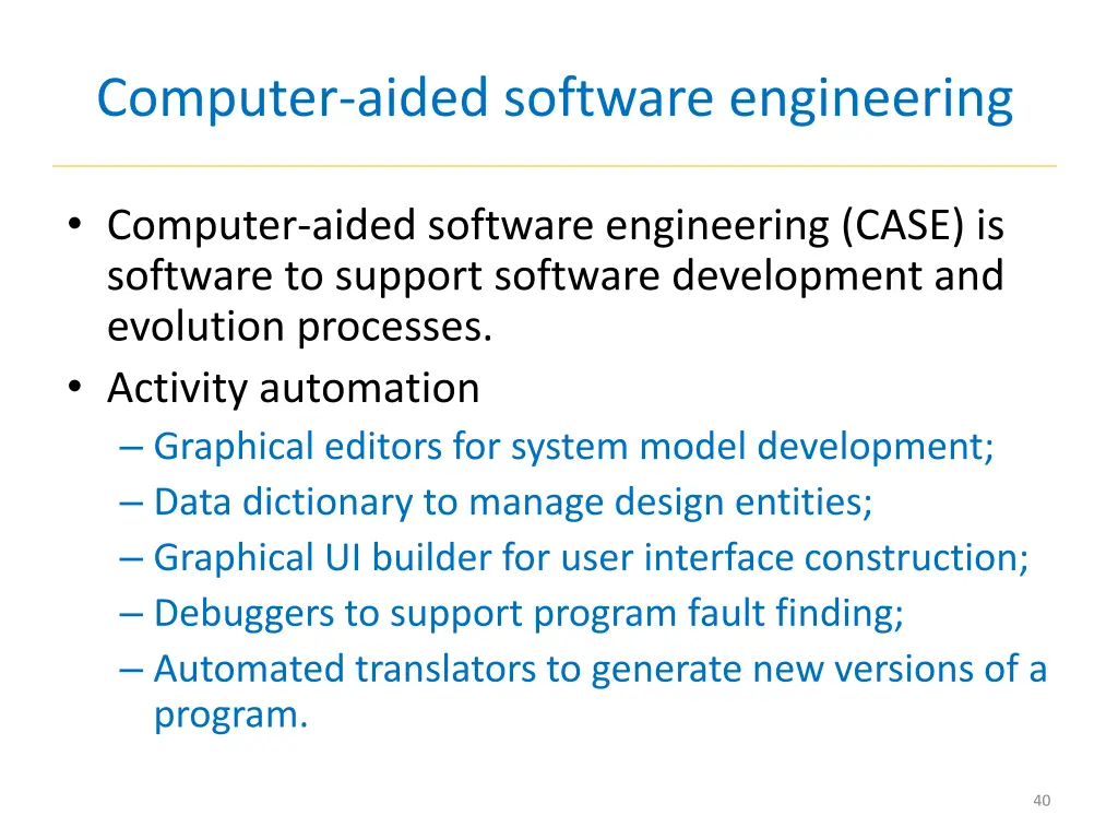 computer aided software engineering