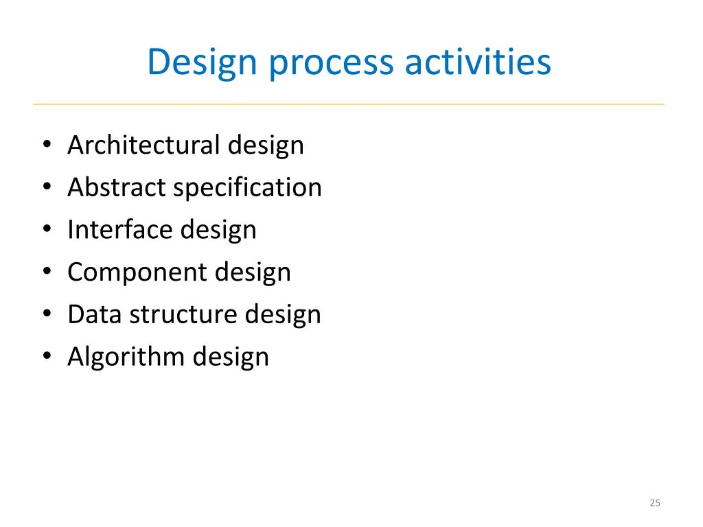 design process activities