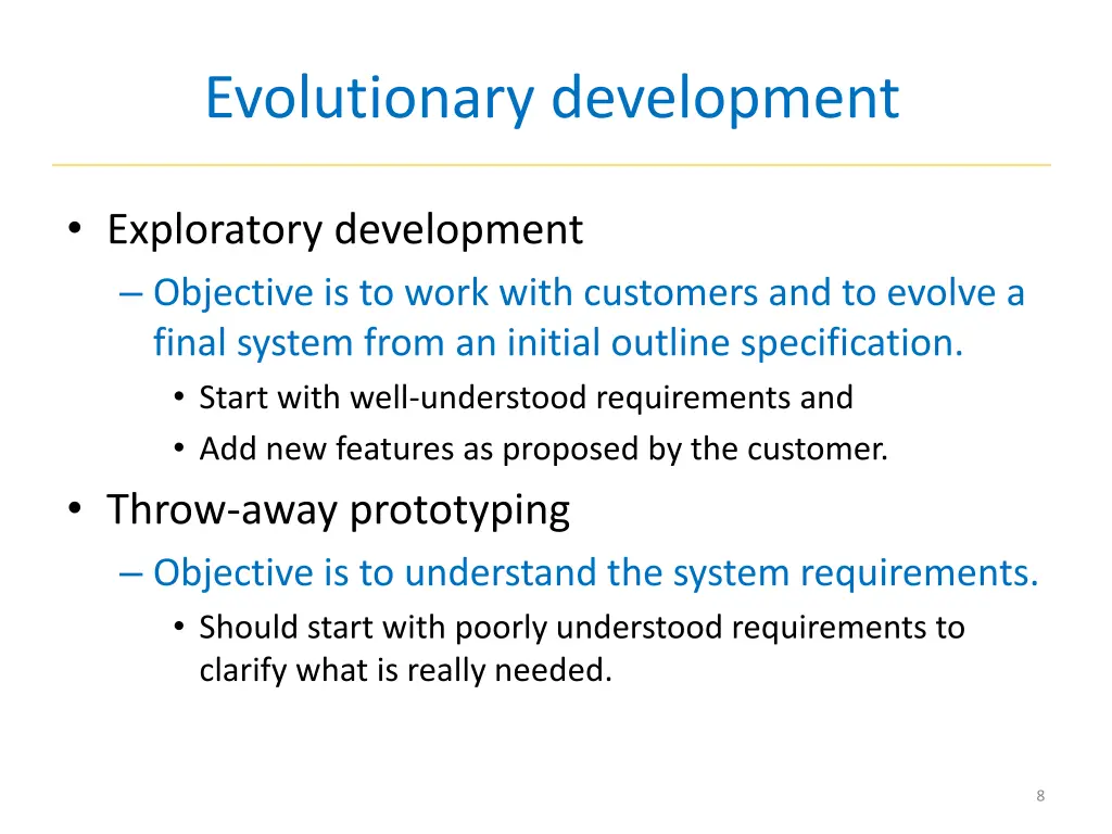 evolutionary development