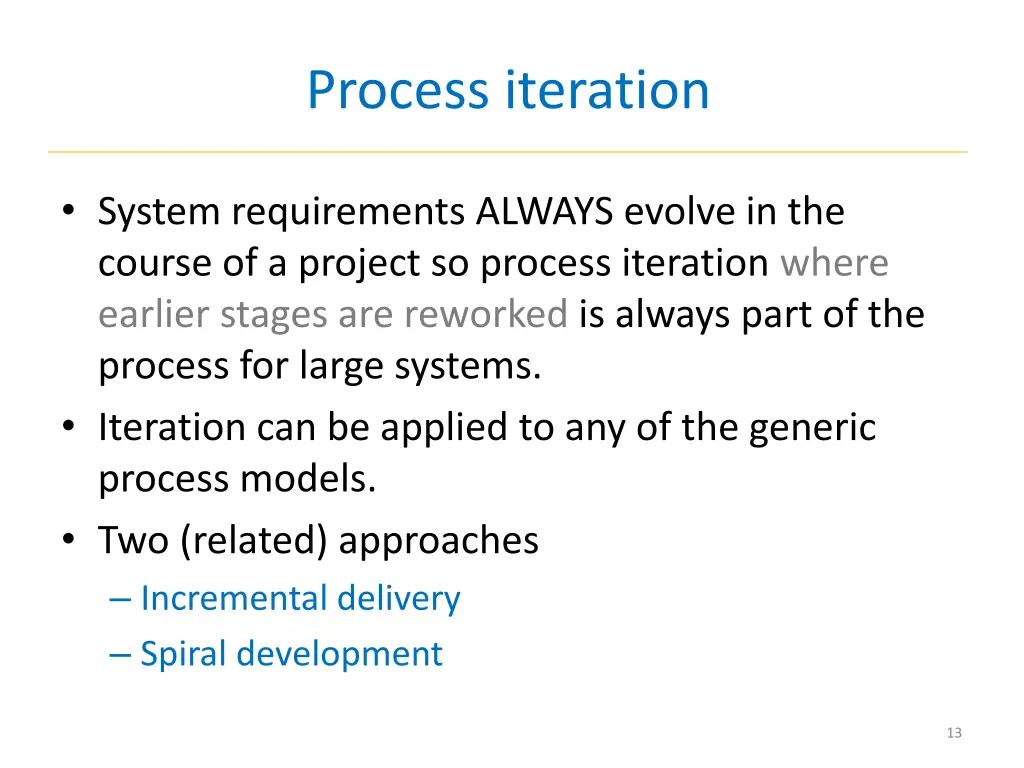 process iteration