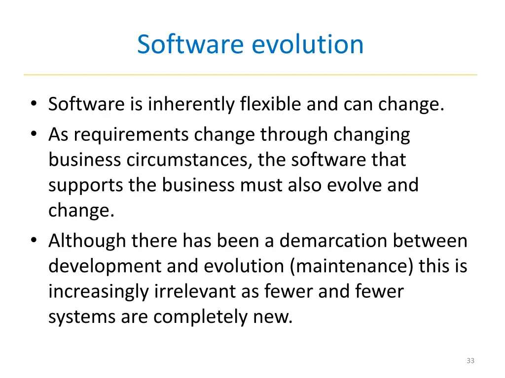 software evolution