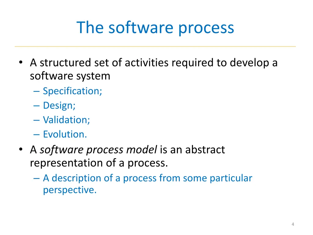 the software process