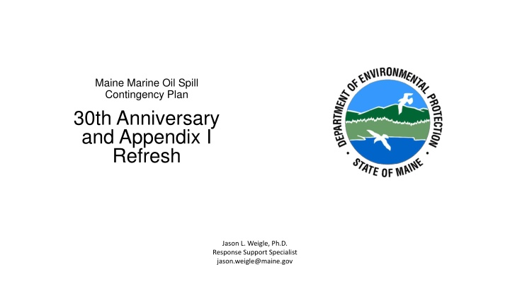 maine marine oil spill contingency plan 30th