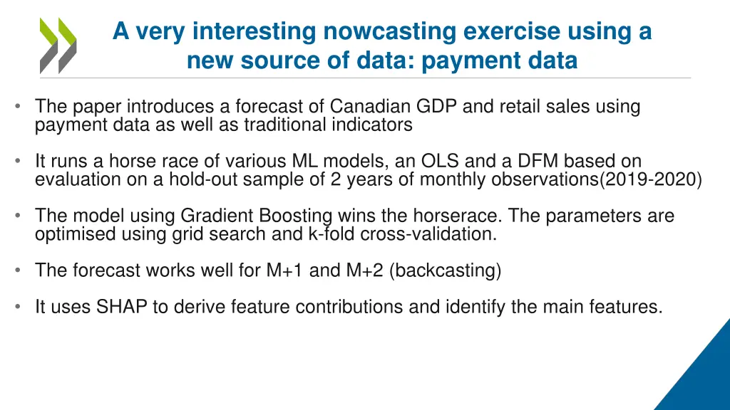 a very interesting nowcasting exercise using