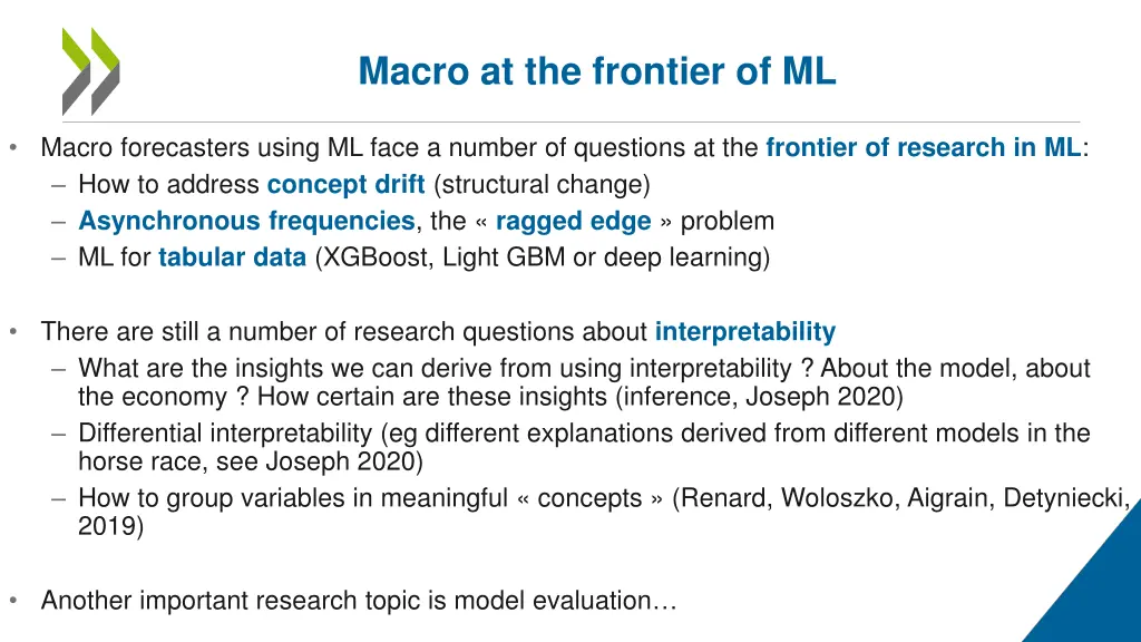 macro at the frontier of ml