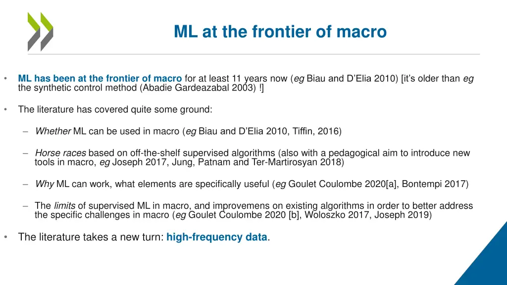 ml at the frontier of macro