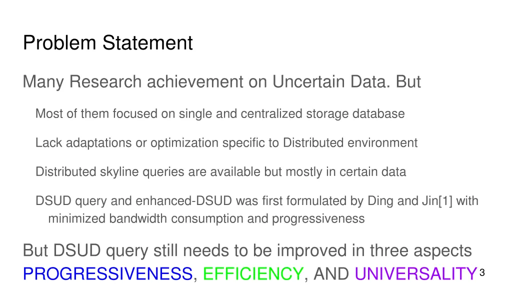 problem statement