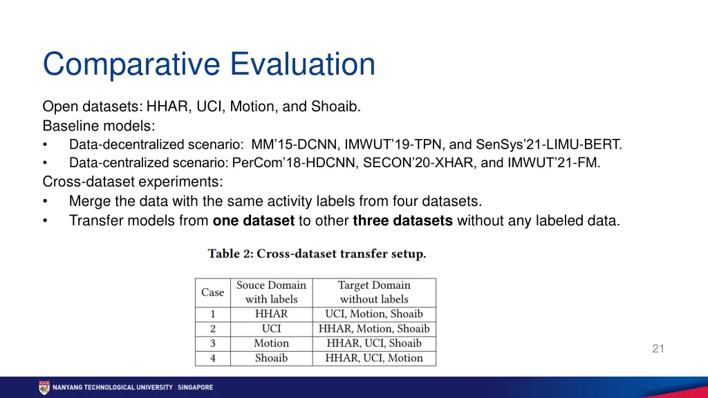 comparative evaluation