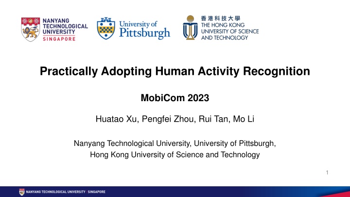 practically adopting human activity recognition