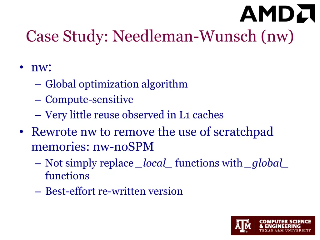 case study needleman wunsch nw