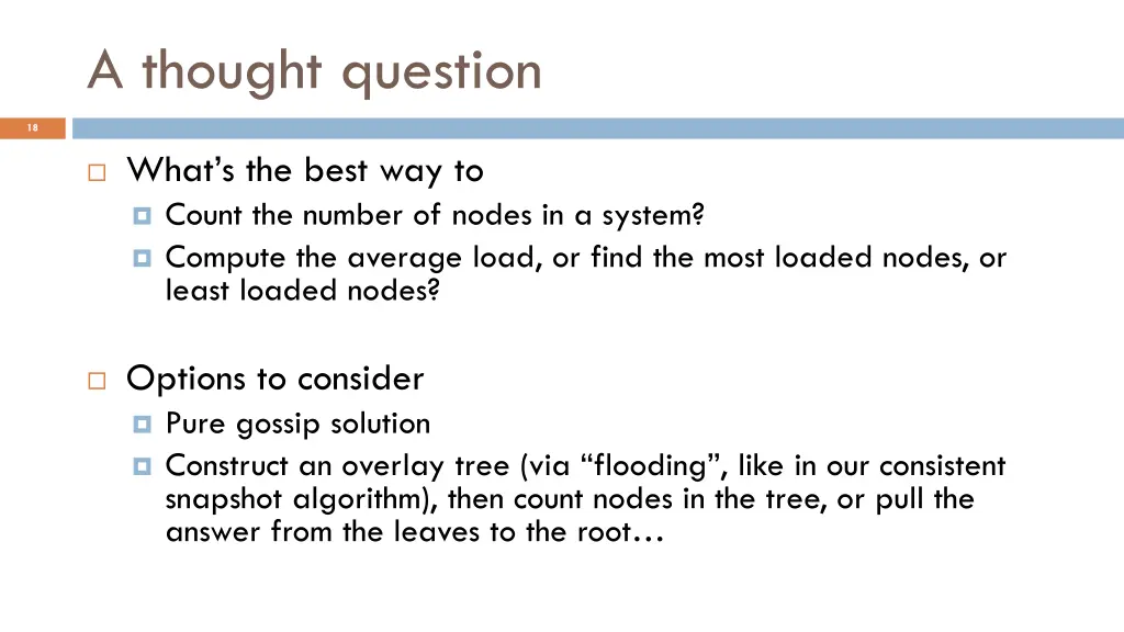 a thought question