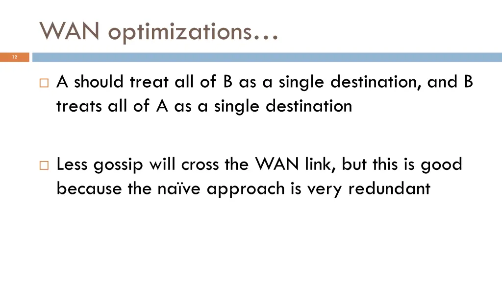 wan optimizations