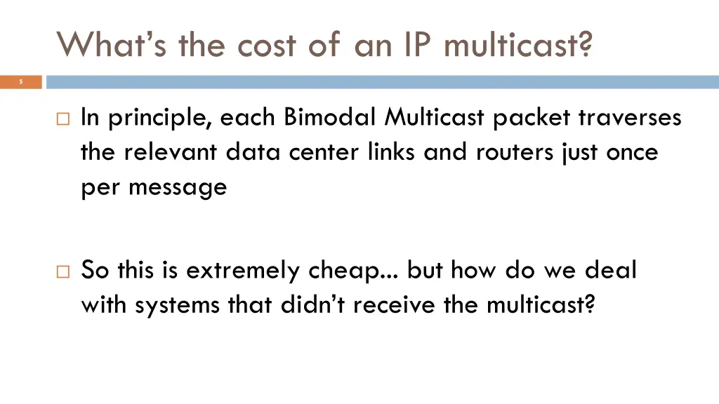 what s the cost of an ip multicast