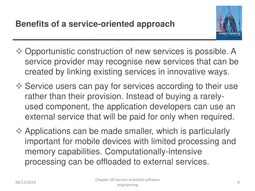 benefits of a service oriented approach