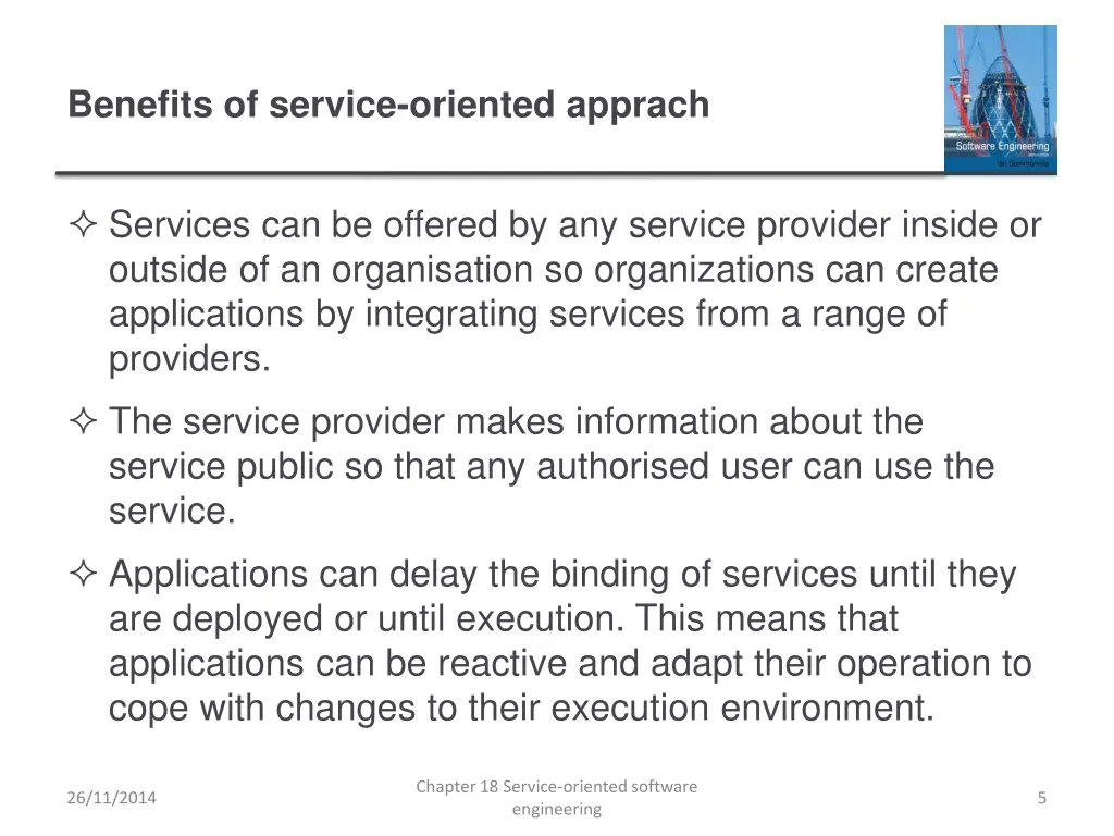 benefits of service oriented apprach