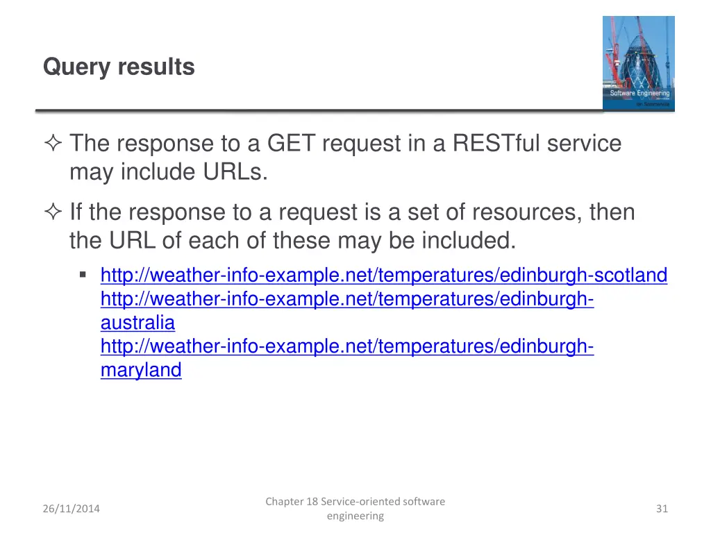 query results