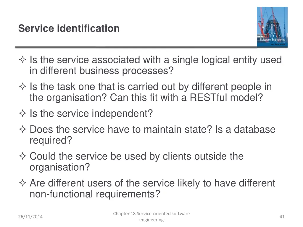 service identification