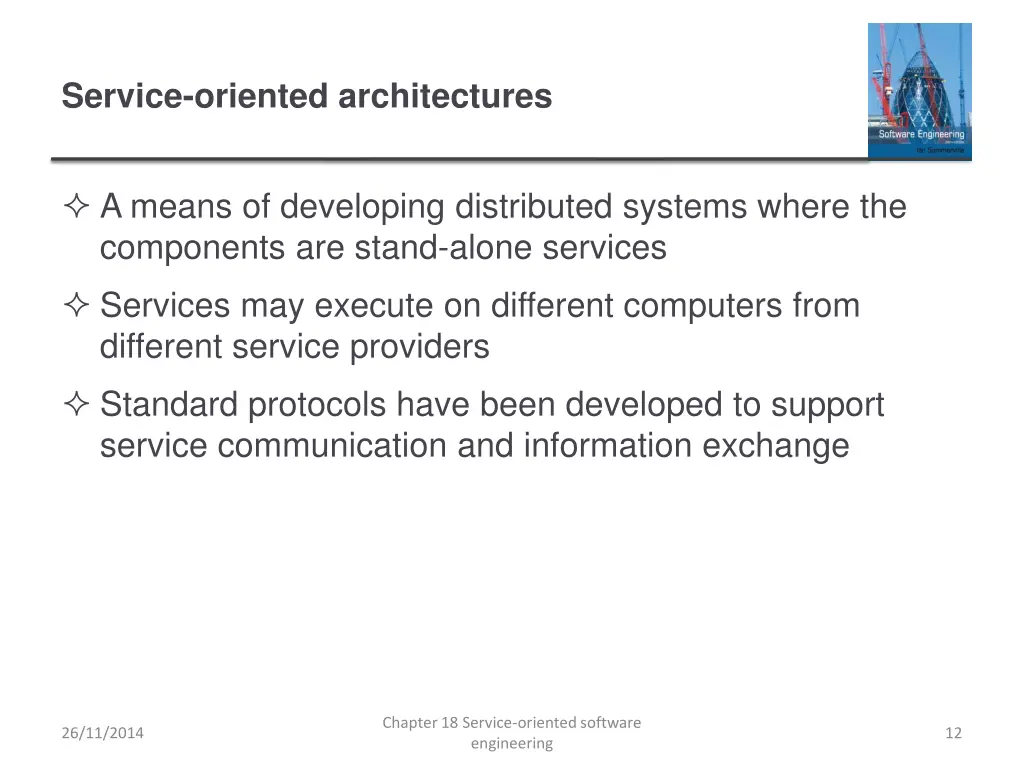 service oriented architectures