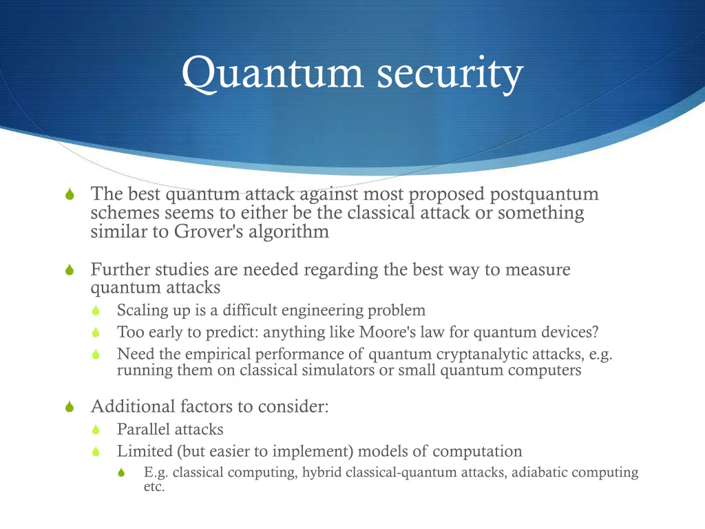 quantum security