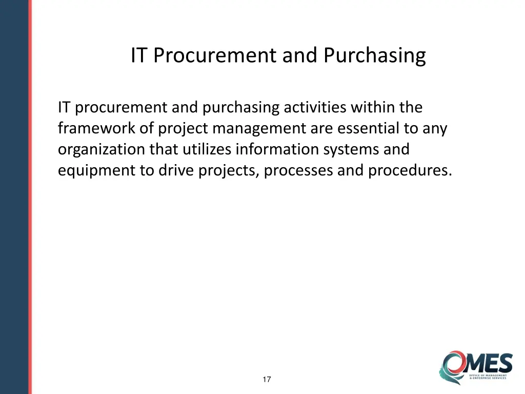 it procurement and purchasing