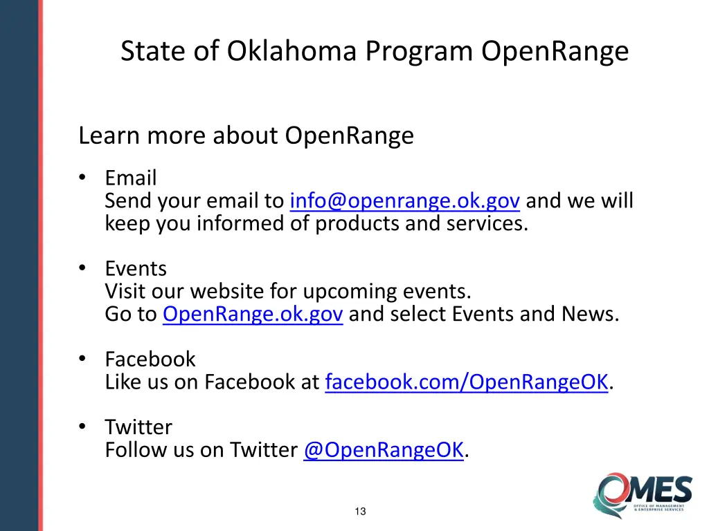 state of oklahoma program openrange 3