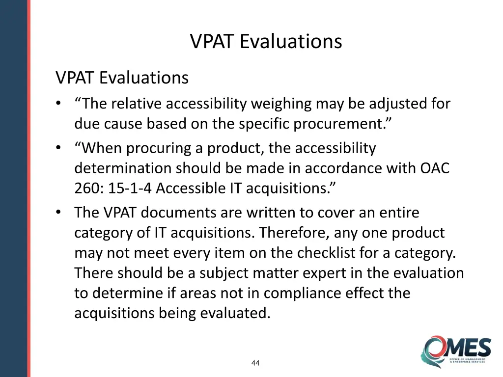 vpat evaluations 1