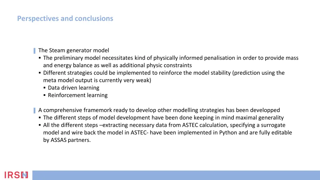 perspectives and conclusions