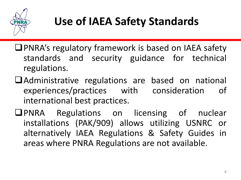 use of iaea safety standards